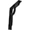 Ekena Millwork Maria Wrought Iron Bracket, (Triple center brace), Powder Coated Black 2"W x 10"D x 12"H BKTM02X10X12TMA - alternate 1